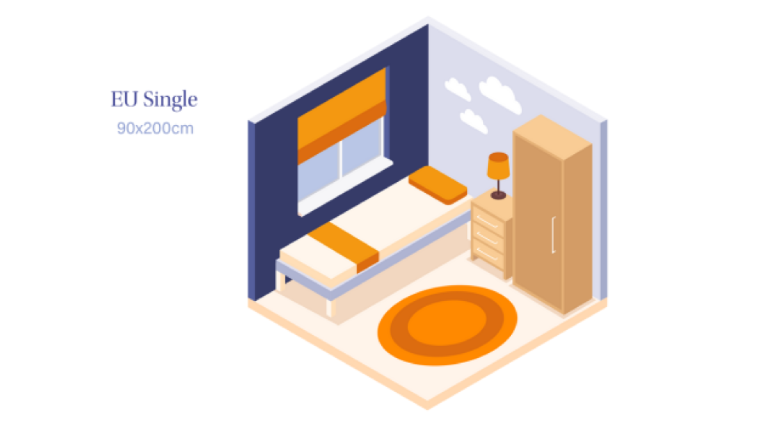 Emma Mattress Size Guide - EU Single size mattress