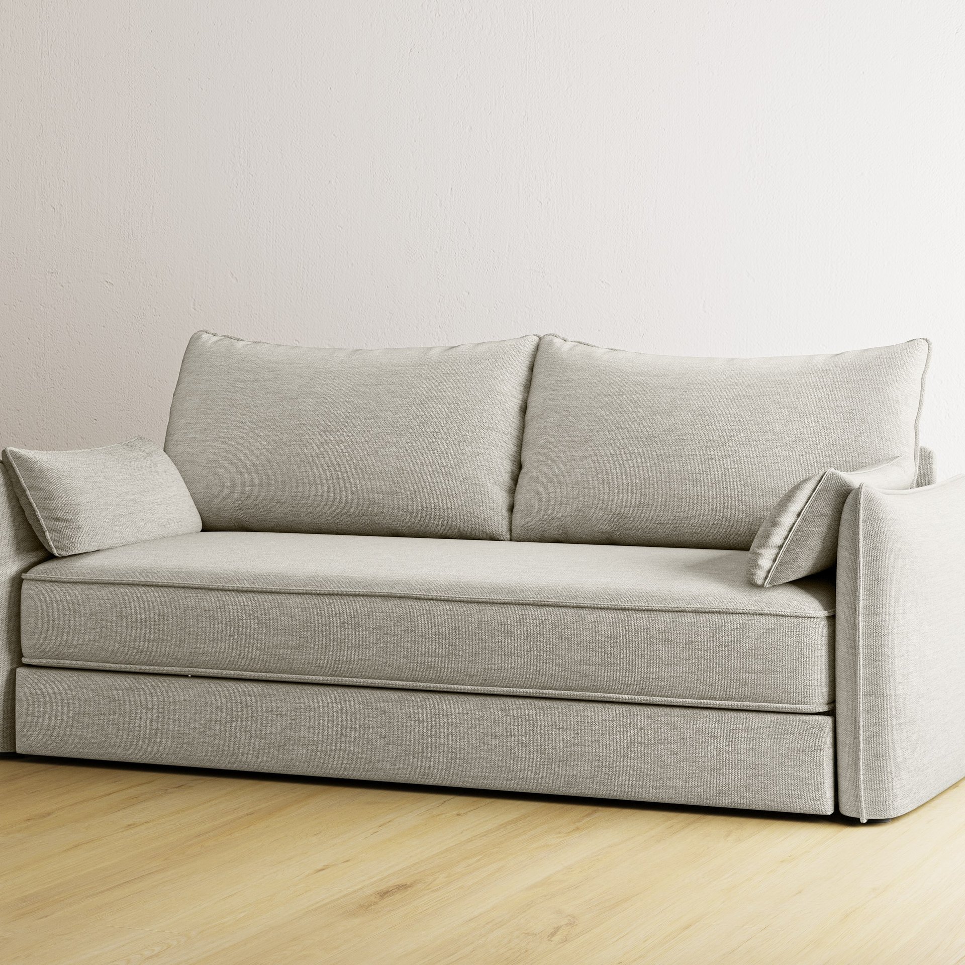 Beiges Emma Premium Schlafsofa.