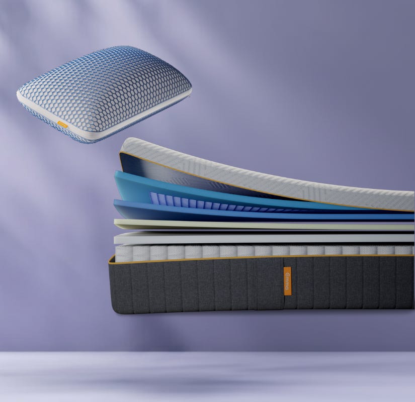 Colchón Emma ZeroGravity. Tecnología AirGrid™: para mayor comodidad y relajación.