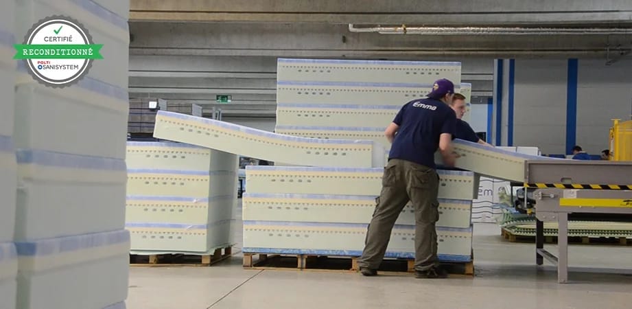 reconditionnement des matelas Emma