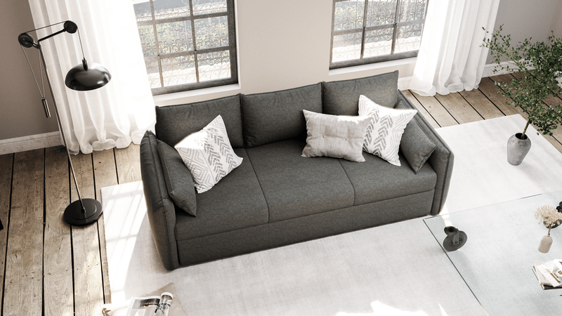 housse canapé convertible gris