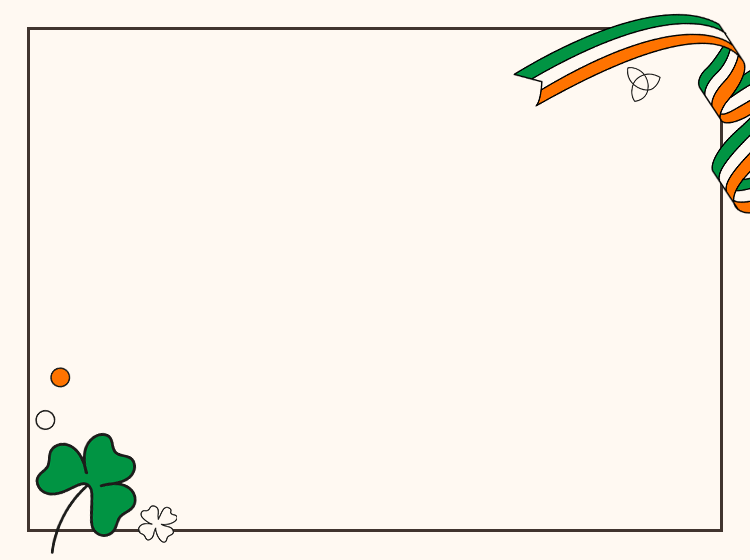 Emma Irish Weeks Sales, white background with St.Patrick's Day Symbols and Emma Mattress