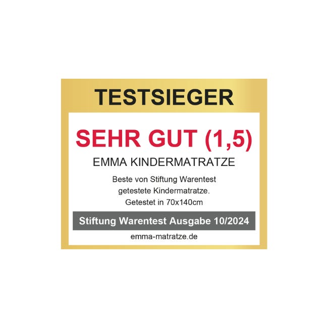 Emma Kindermatratze: Stiftung Warentest