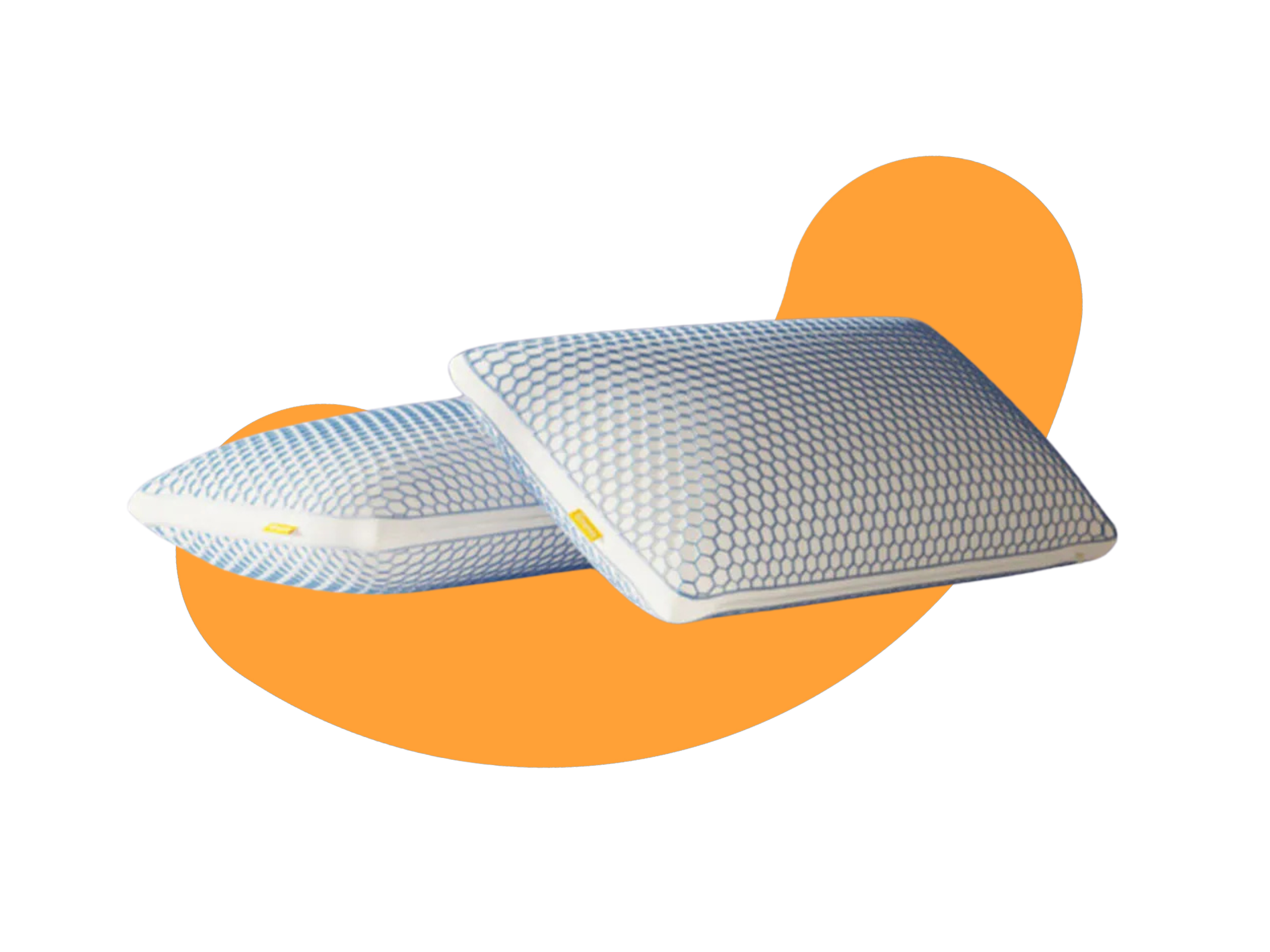 2er-Pack: Emma Elite Stützkissen mit sichtbaren Schichten.