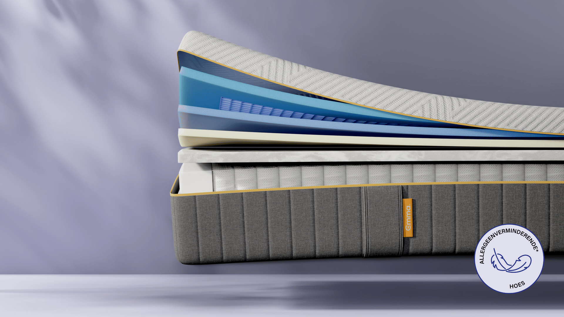 Doorsnede van de Original Elite‑matras die de verschillende lagen voor comfort en ondersteuning laat zien