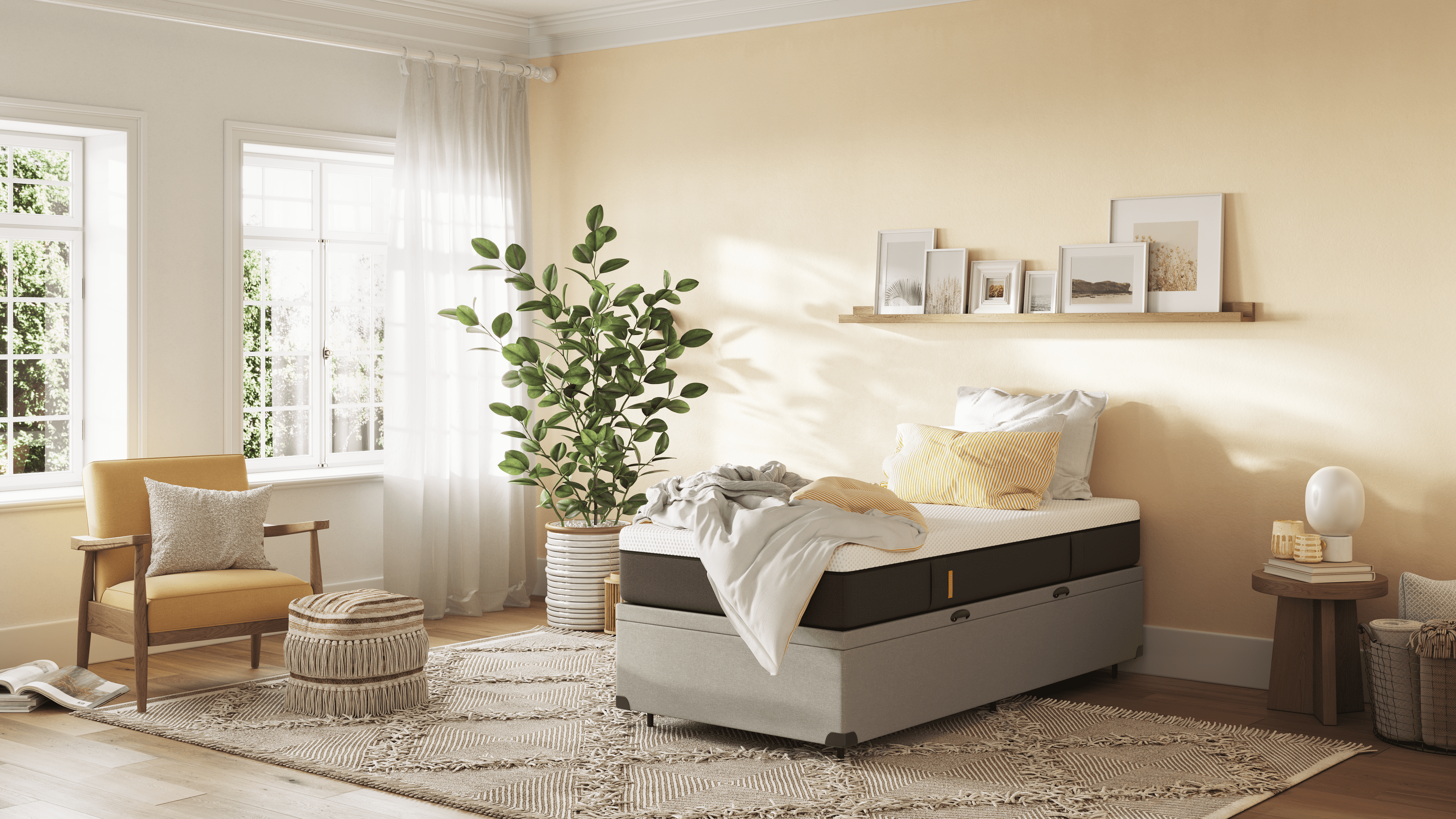 Colchão + Cama Baú