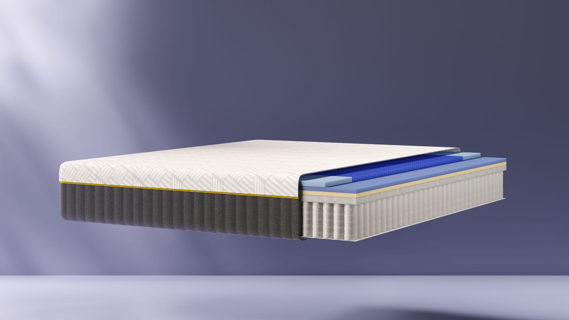 Con la tecnología AeroFoam y la funda Emma UltraDry™, el Colchón Emma Airgrid Elite te mantiene fresco y seco durante toda la noche, brindando un confort inigualable.