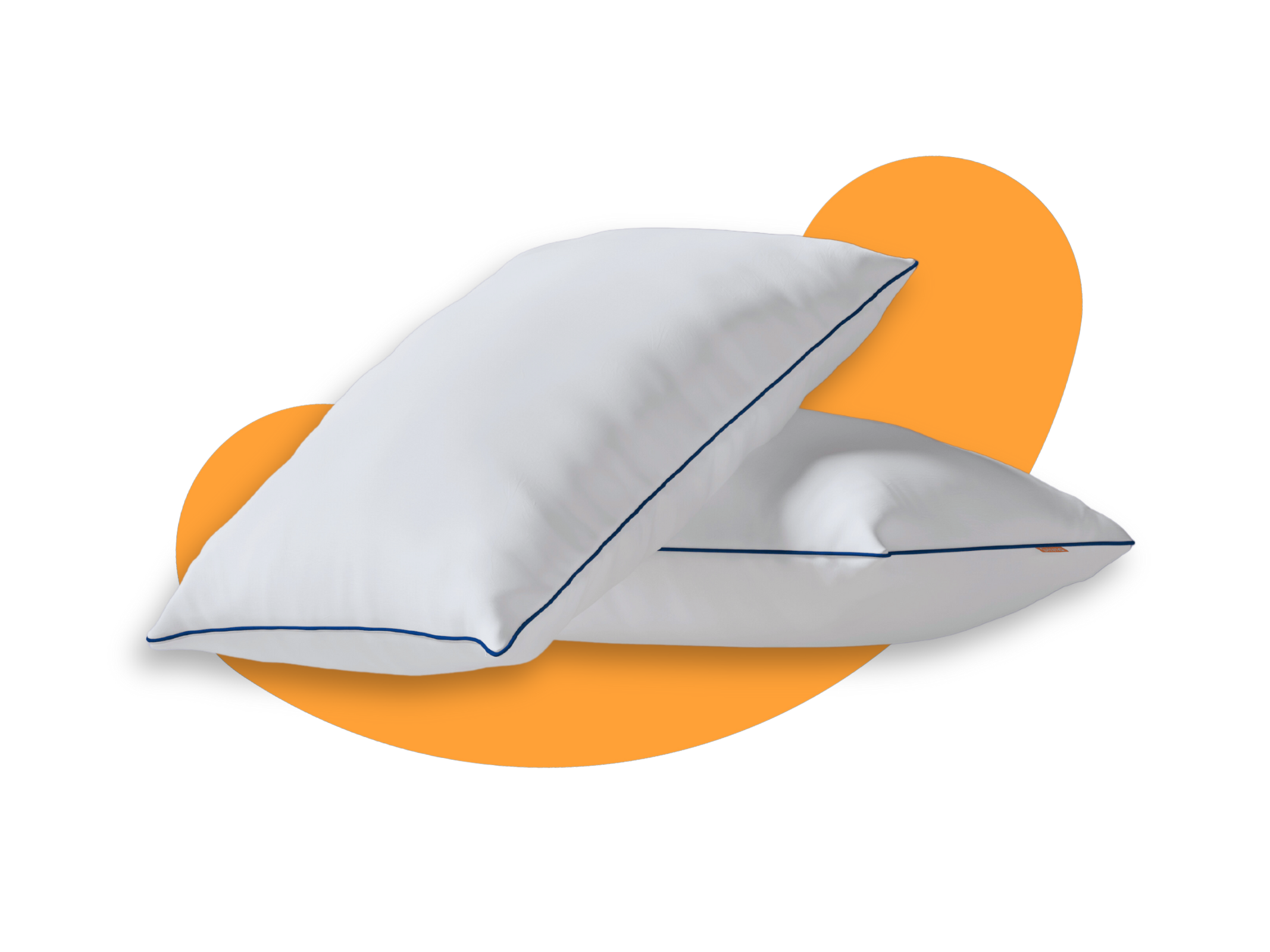 2er-Pack: Emma Classic Flauschkissen mit sichtbaren Schichten.