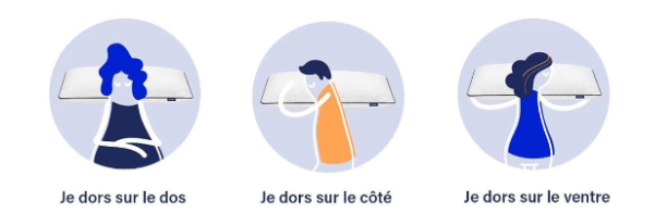 oreiller position pour dormir