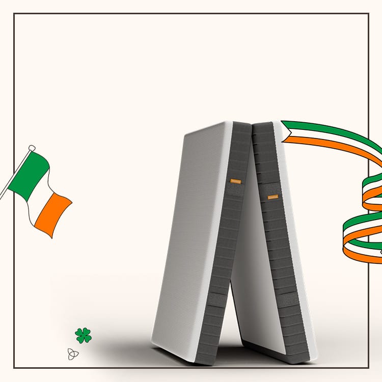 Two Emma Mattresses positioned vertically