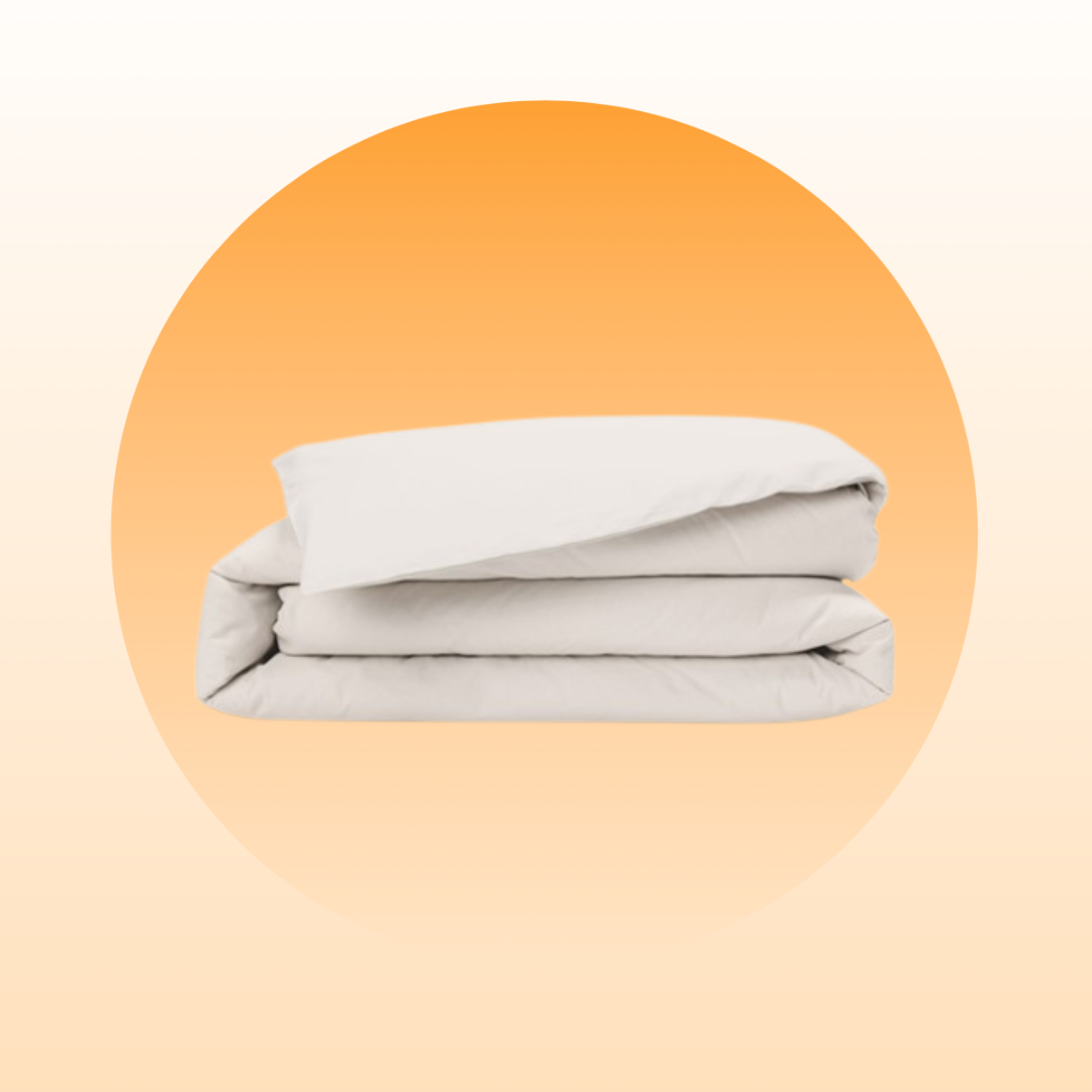 Housse de couette 100% Percale de coton 140x200 - Blanc