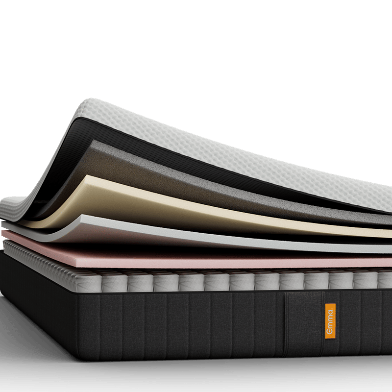 White Emma mattress shown on a neutral background.