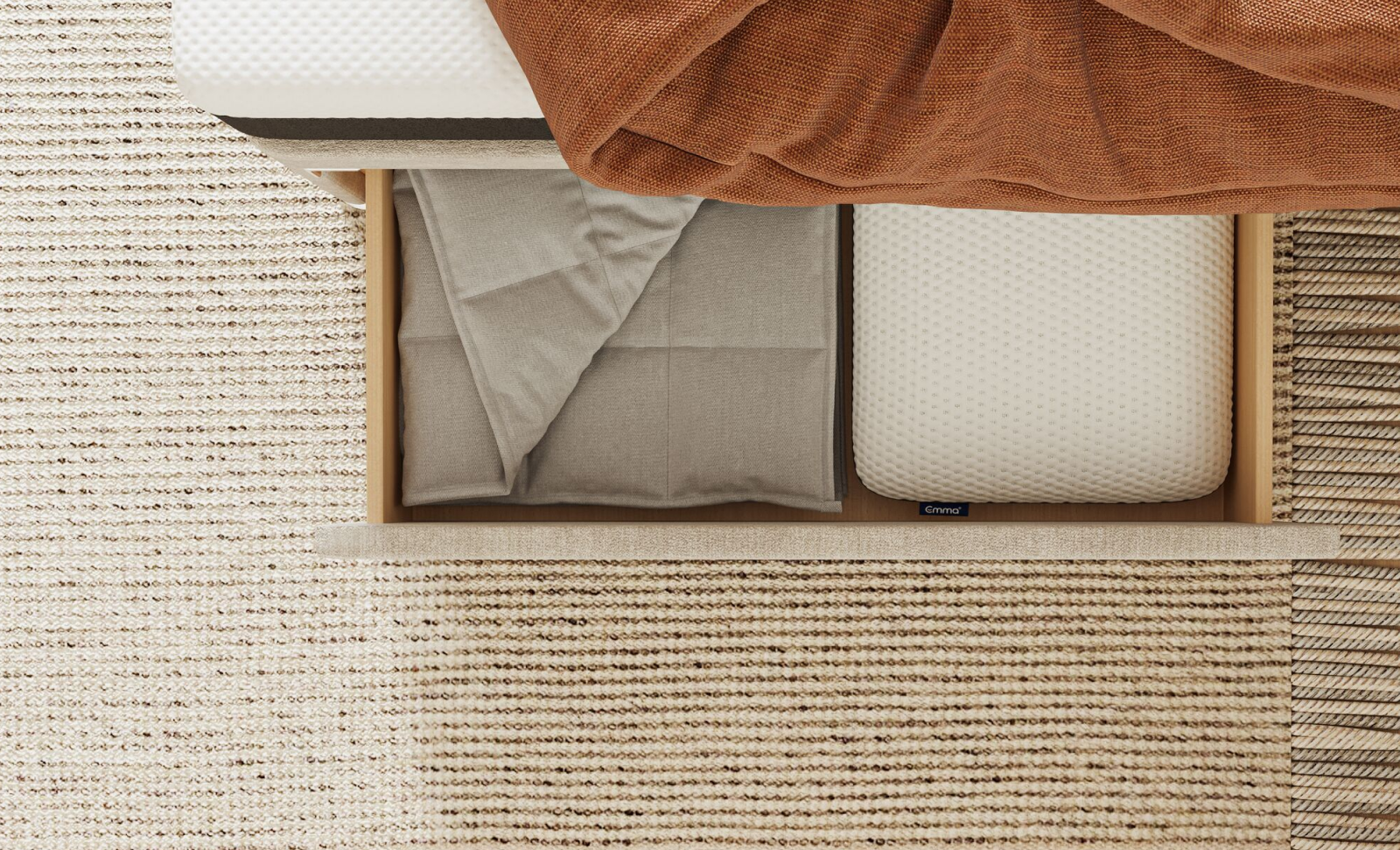 Emma Divan Bed - storage solutions.