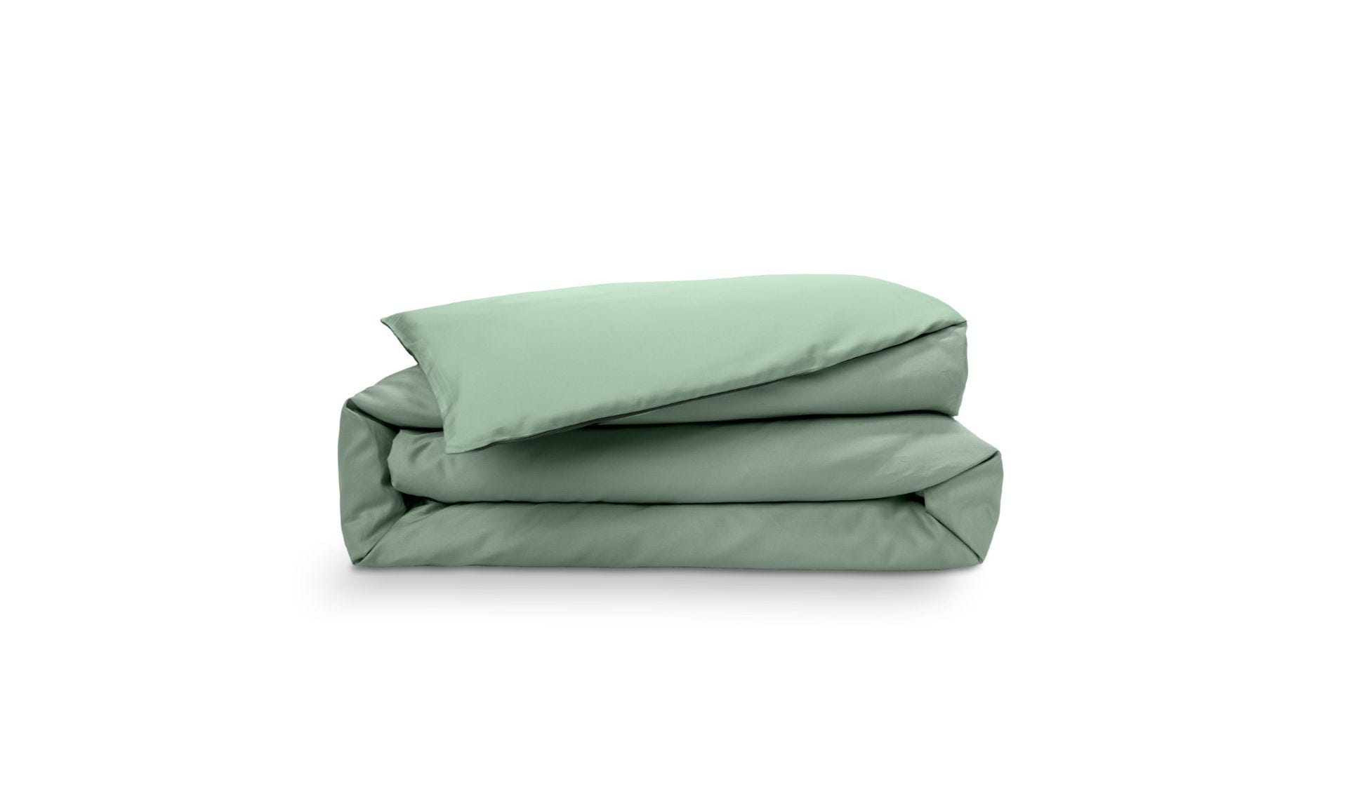 Copripiumino piegato verde