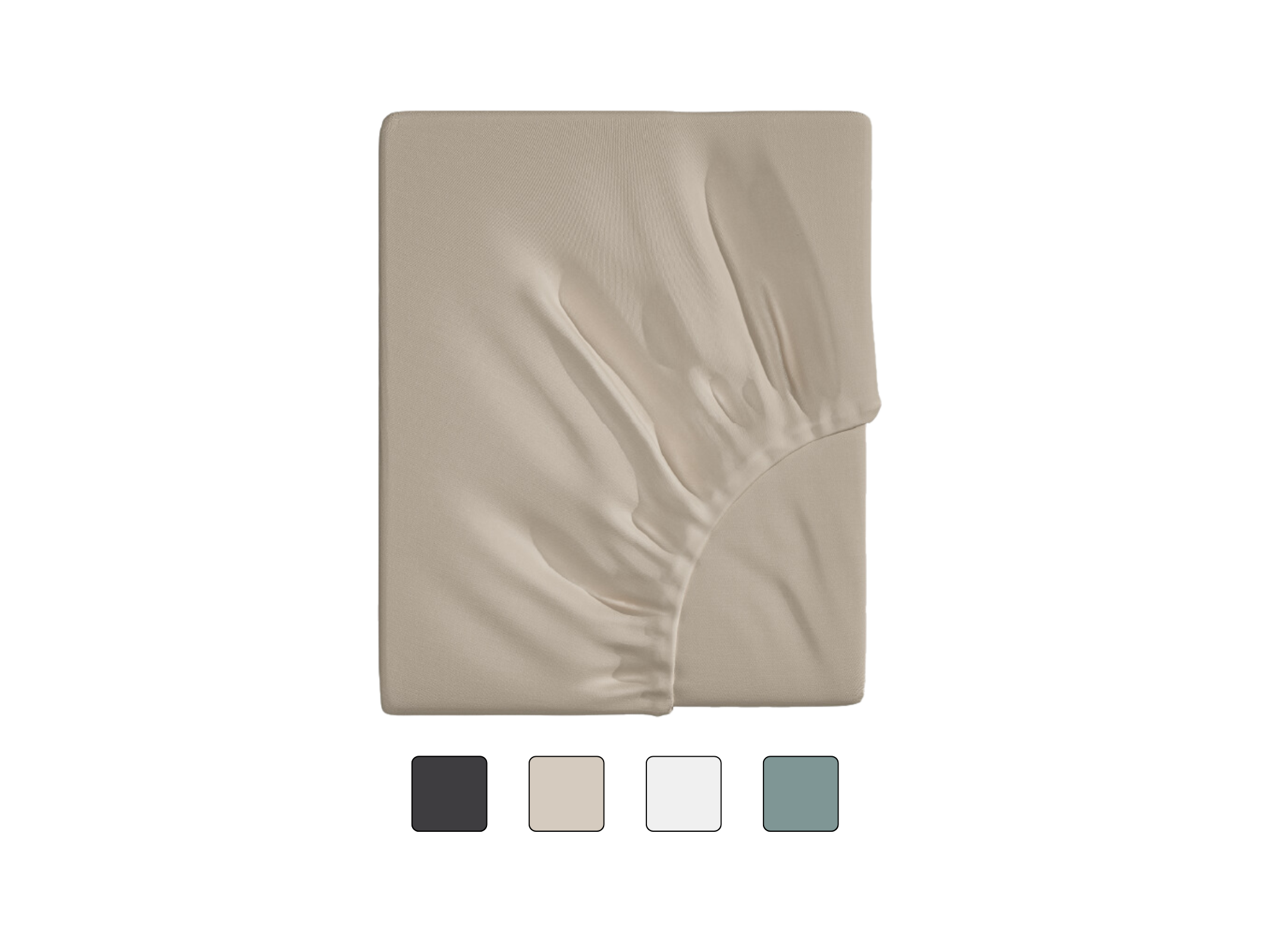 Emma Classic Spannbettlaken in Beige.