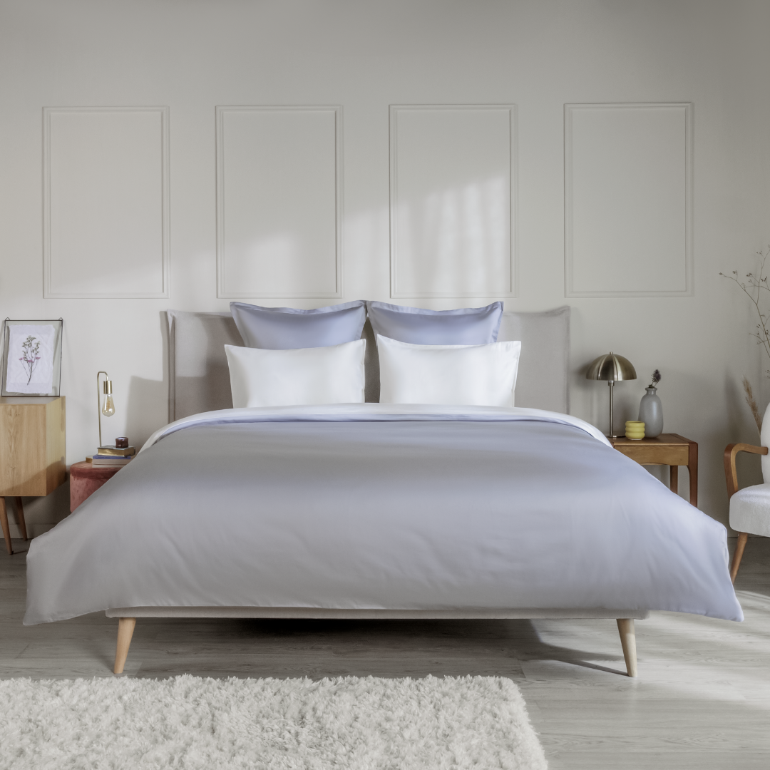 Emma Bed Linen Duvet Cover Sateen 300 TC Reversible