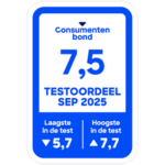 Consumentenbond 2025 score voor Emma Hybrid Premium Matras: 7,5
