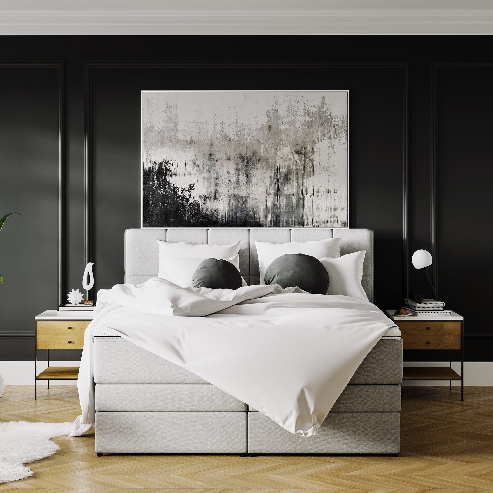 Le Lit Boxspring Royal avec Rangement