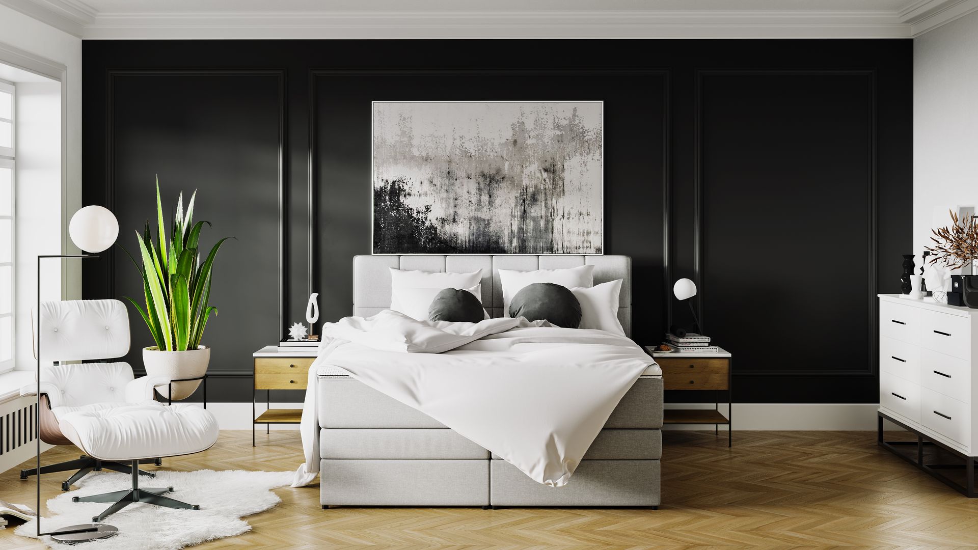 Le Lit Boxspring Royal avec Rangement