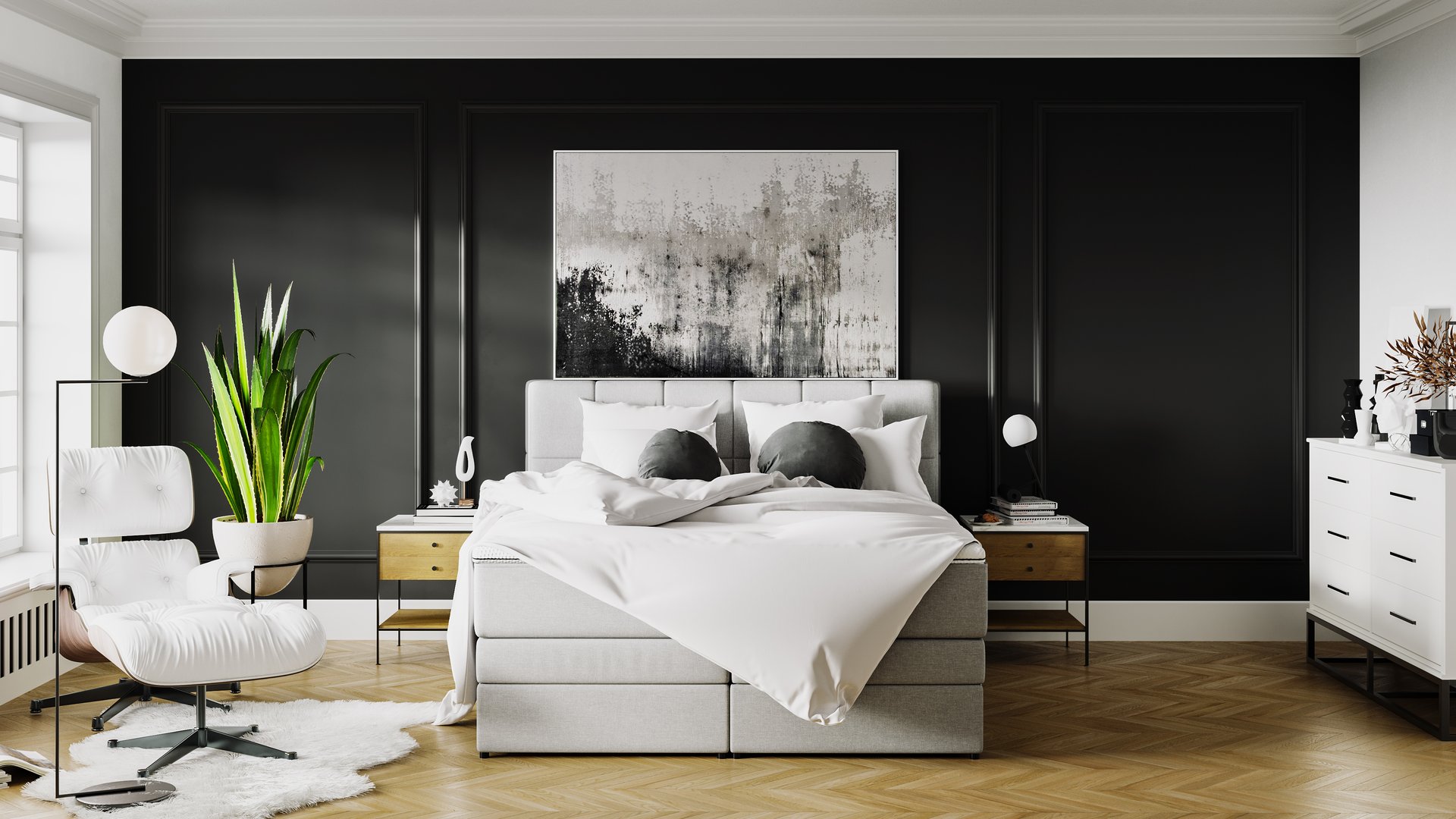 Le Lit Boxspring Royal avec Rangement