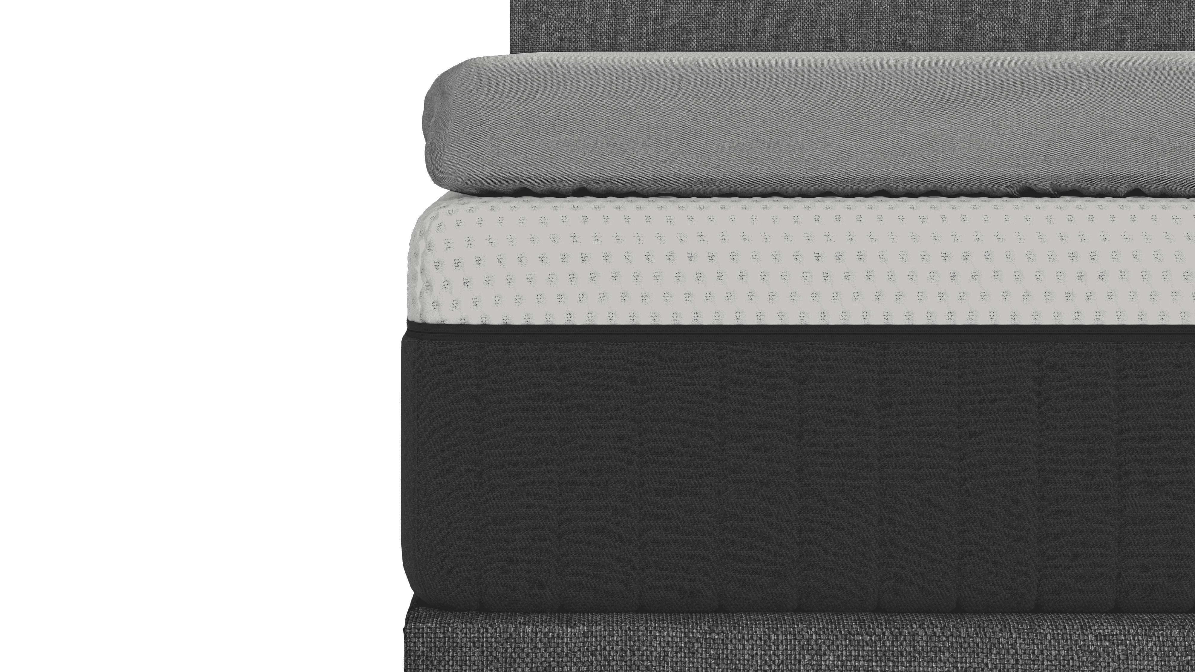 Emma Premium Toppercover | Grau | 160x200cm EBLTC160200JRL