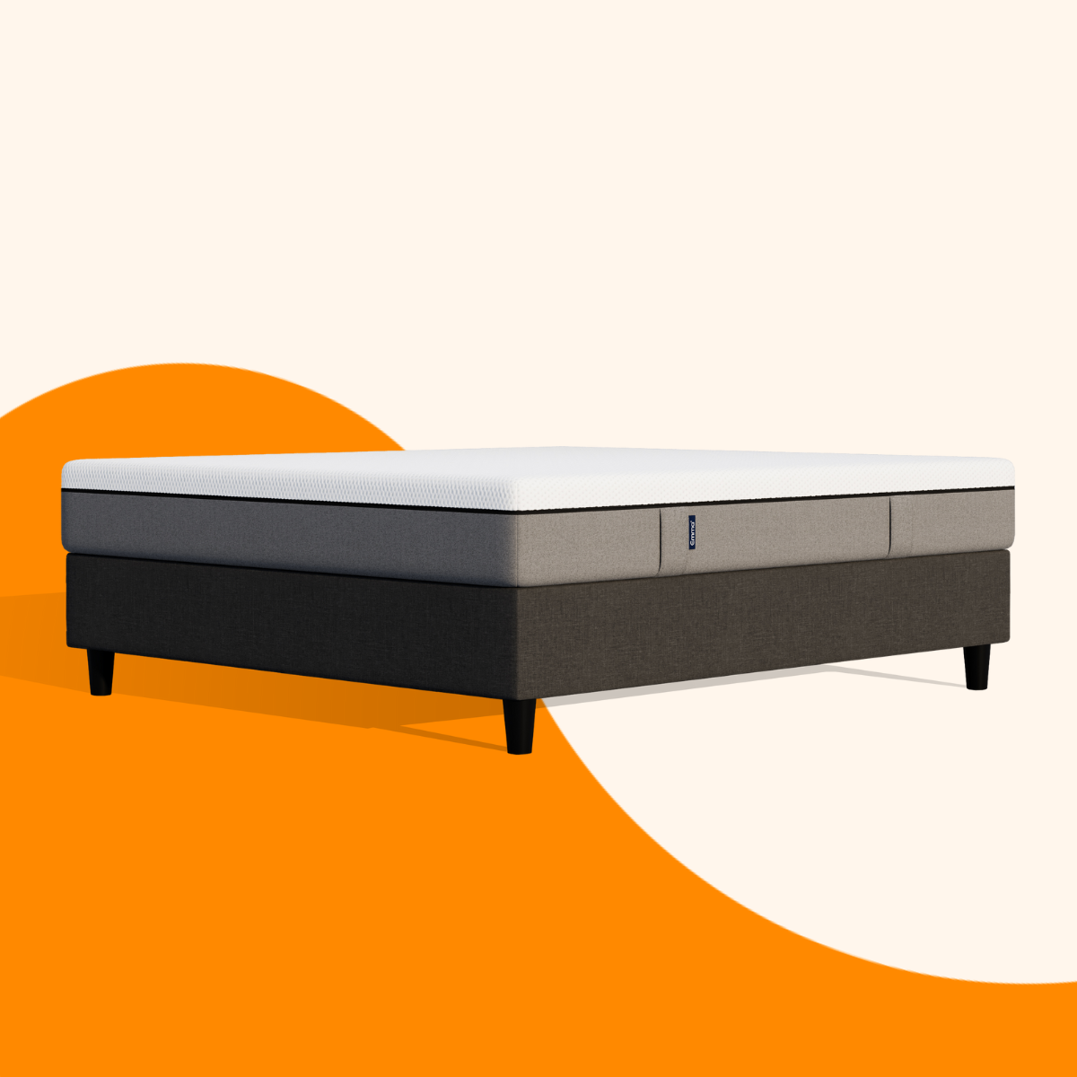 Cama Box Cinza Emma Solteiro Especial 96x203