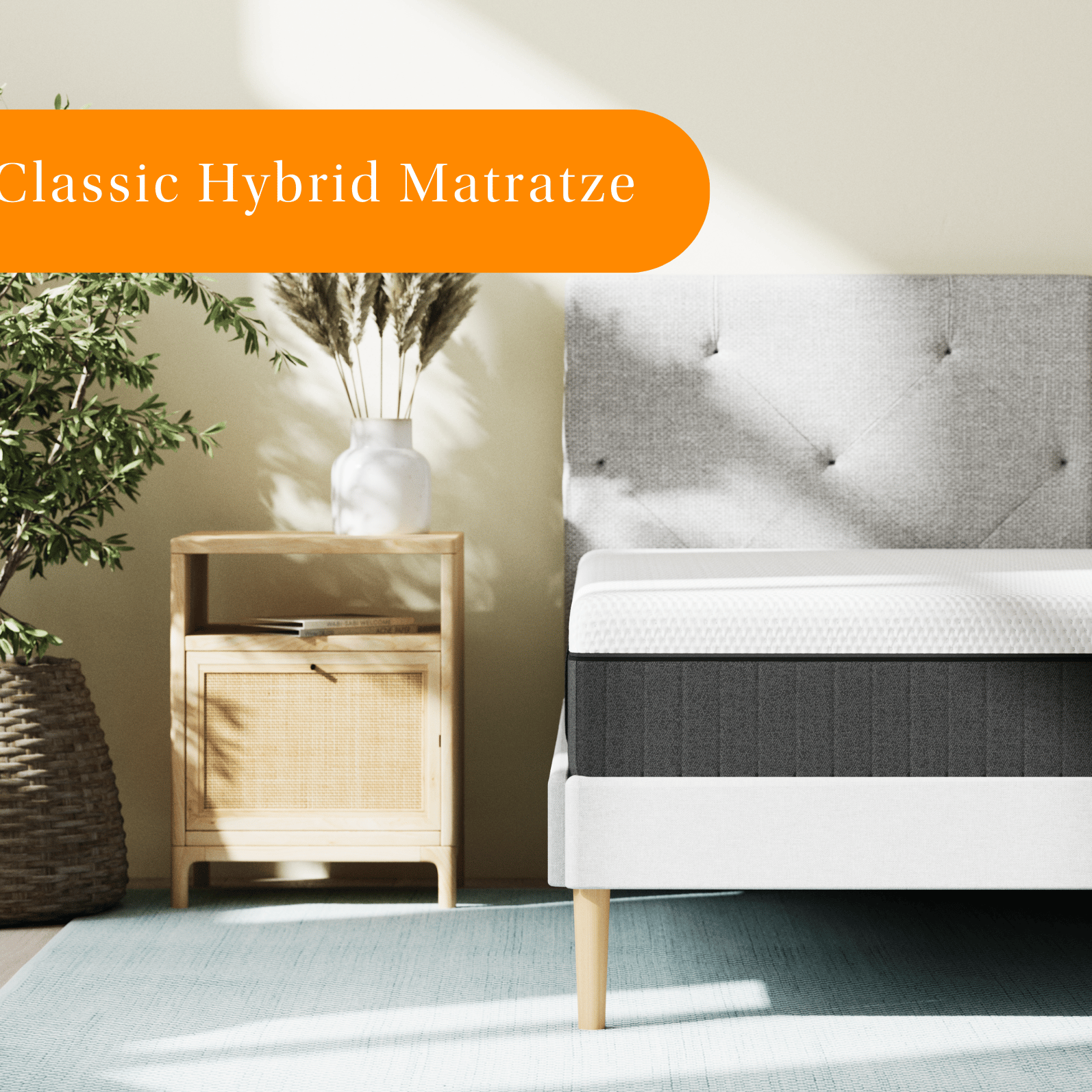 Classic-Matratze auf einem Bett