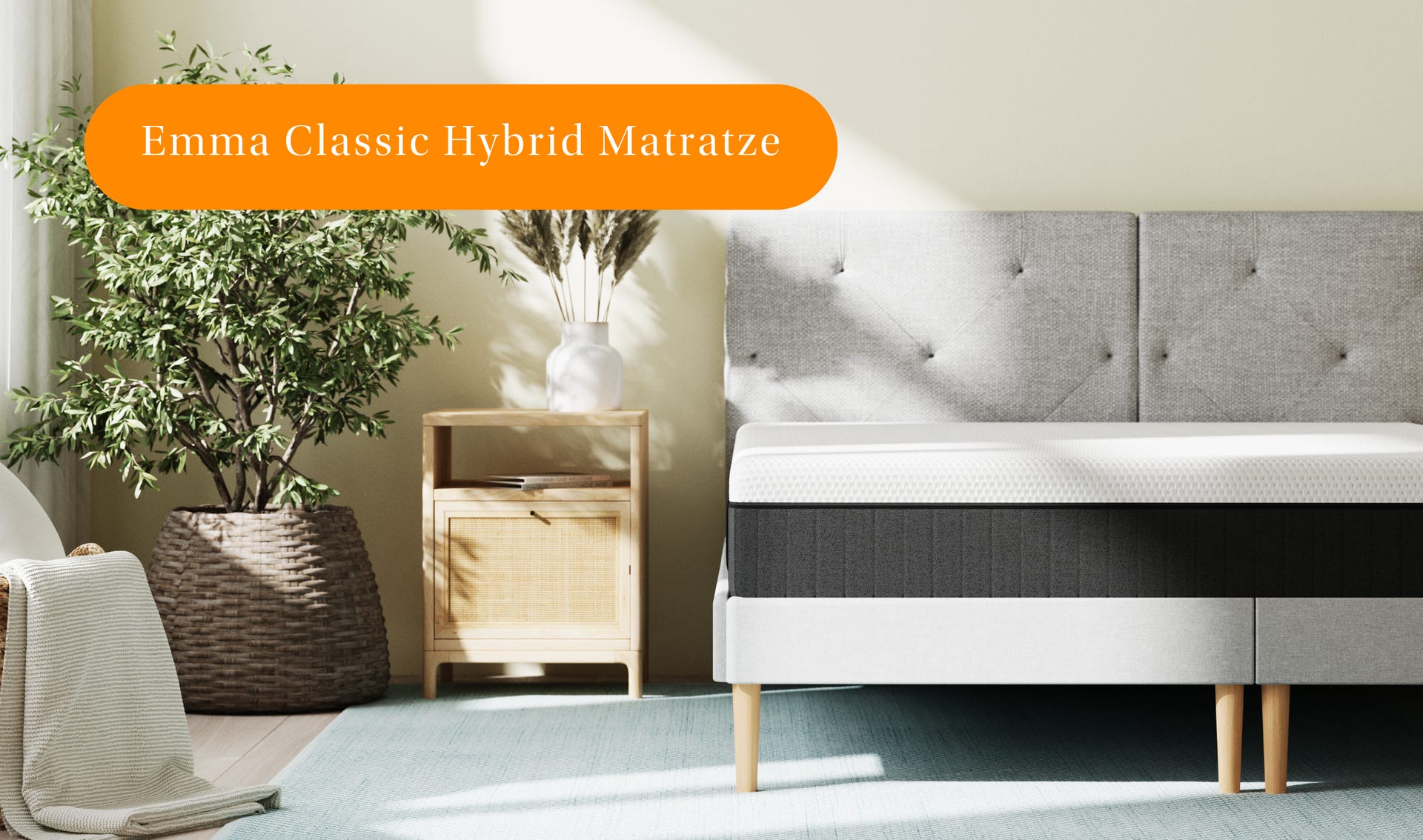 Classic-Matratze auf einem Bett