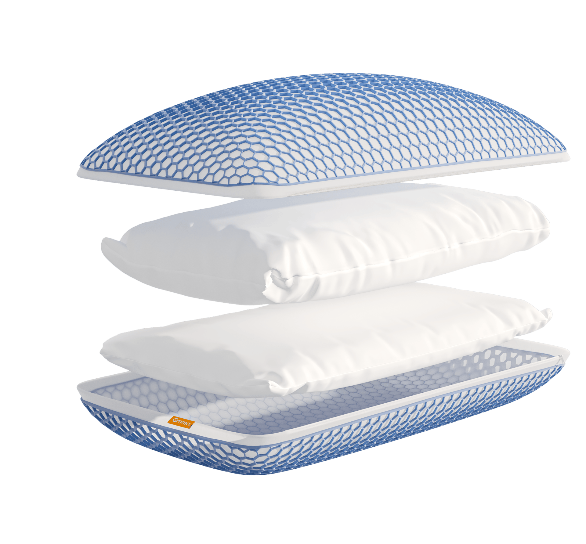 De 3 lagen van de Emma AirGrid® Wolkenkussen