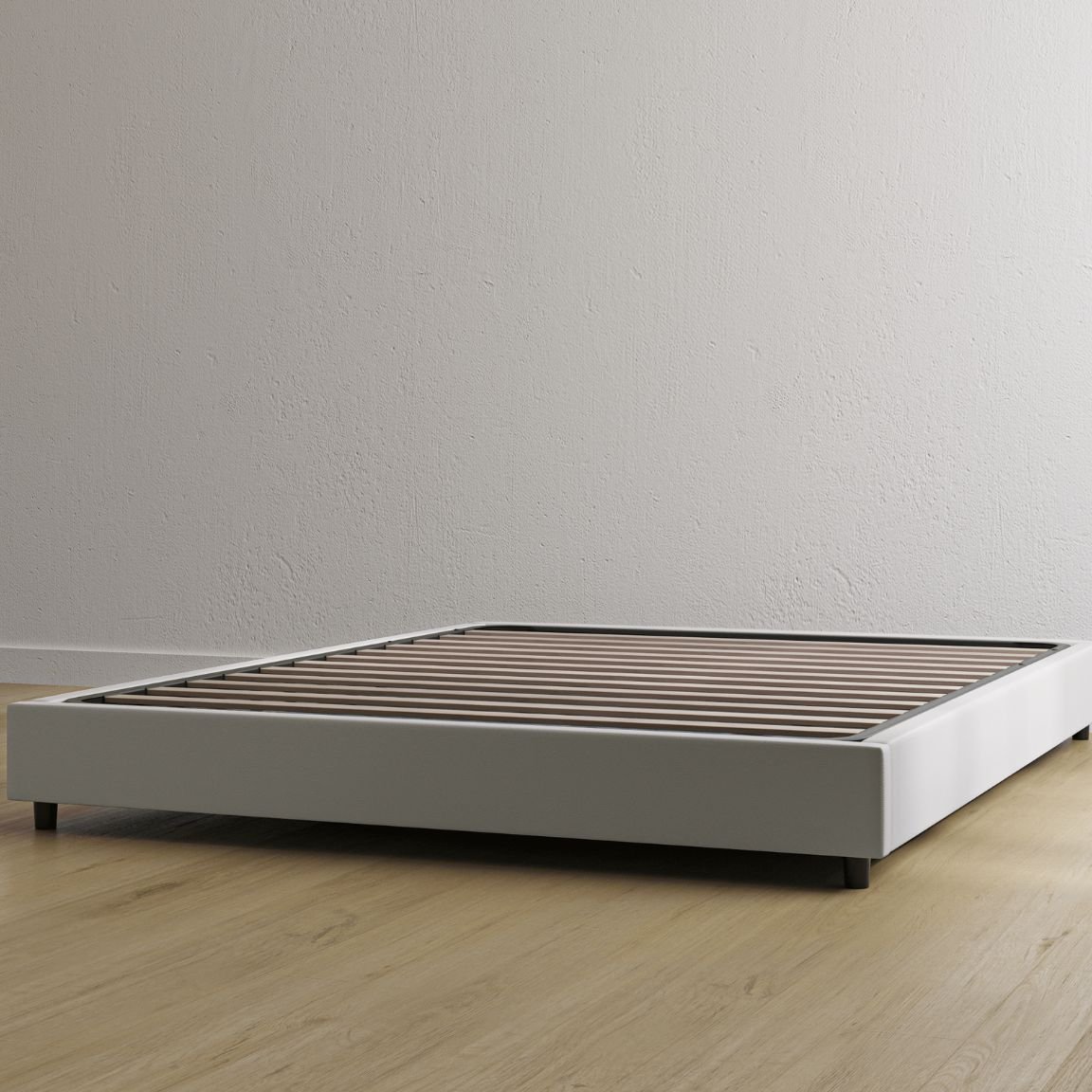 Letto contenitore bianco senza testiera