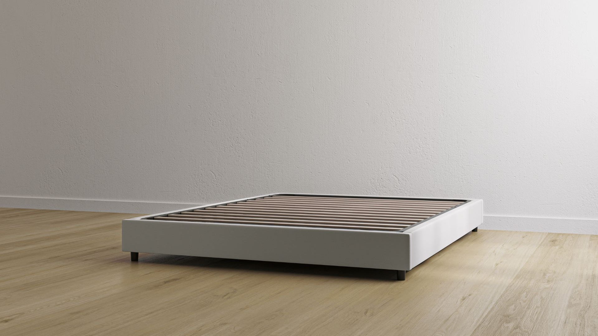 Letto contenitore bianco senza testiera