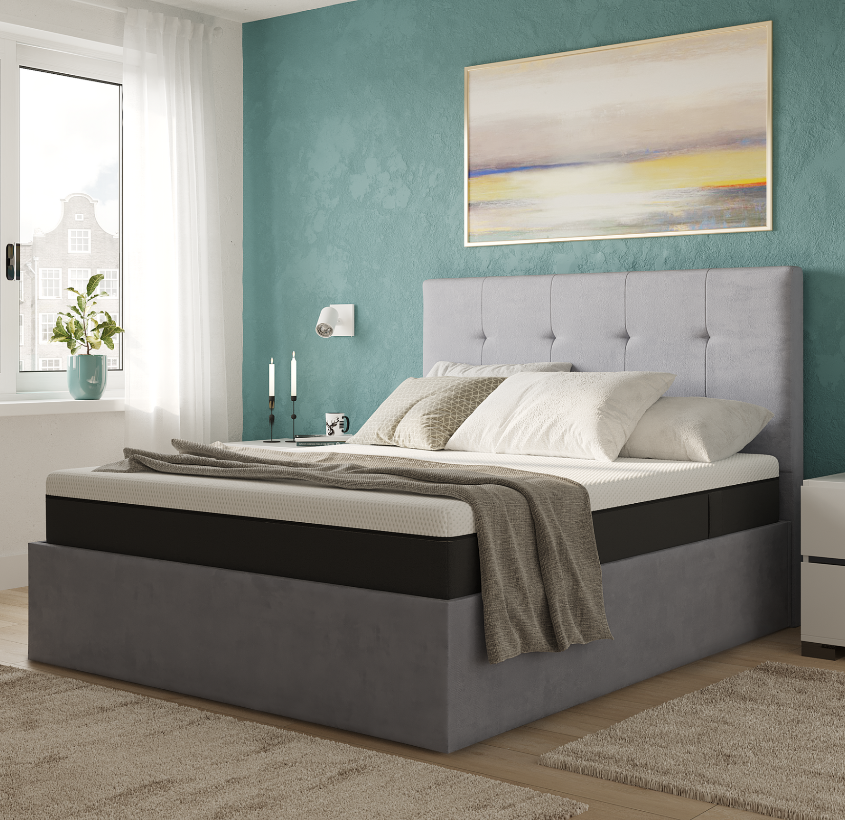 Emma Ottoman Bed storage space