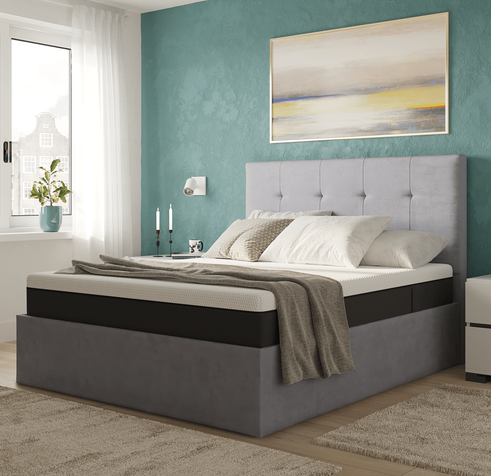Emma Ottoman Bed storage space