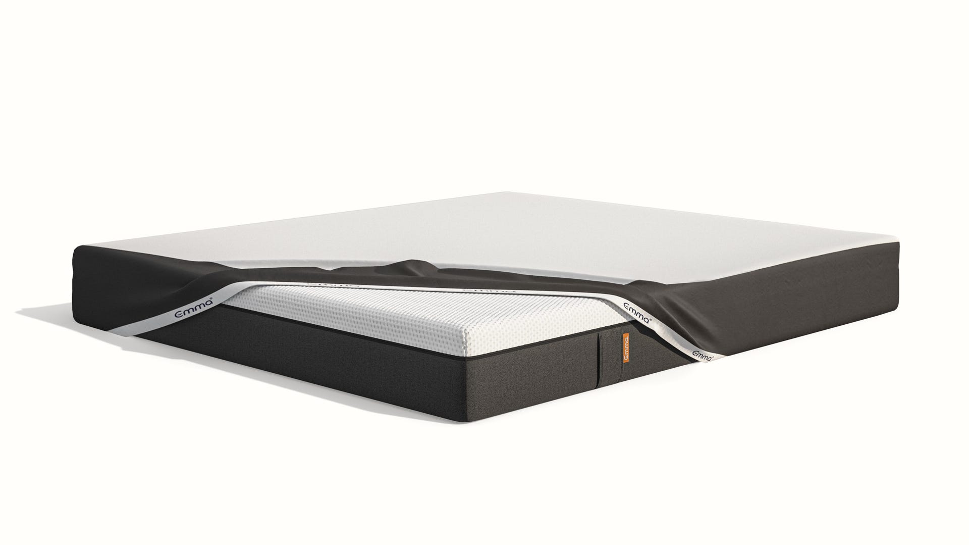 An Emma waterproof mattress protector on top of a mattress.