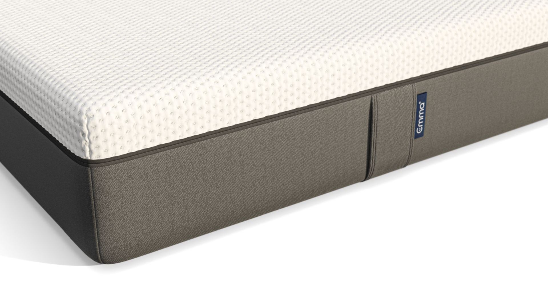 dettaglio angolo del materasso in memory foam emma original