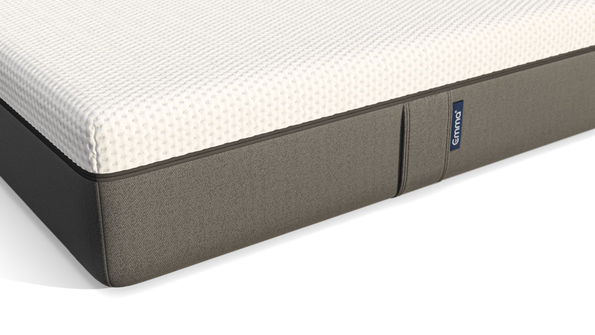 dettaglio angolo del materasso in memory foam emma original