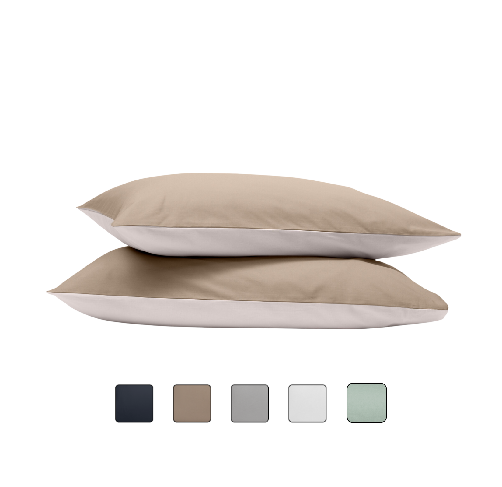 Emma Classic Kopfkissenbezüge in Beige.