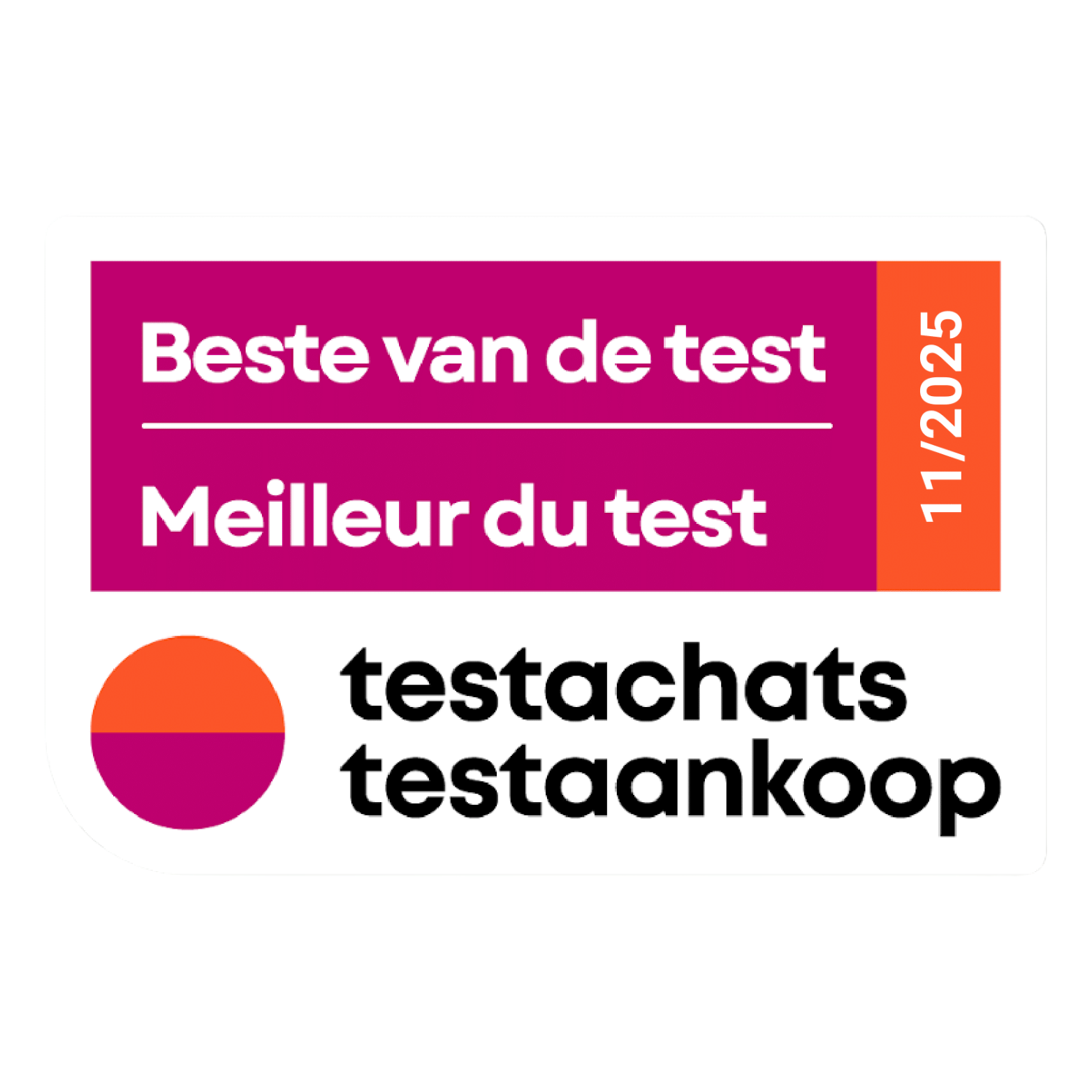 Label: Beste van de test – Testaankoop 11/2024