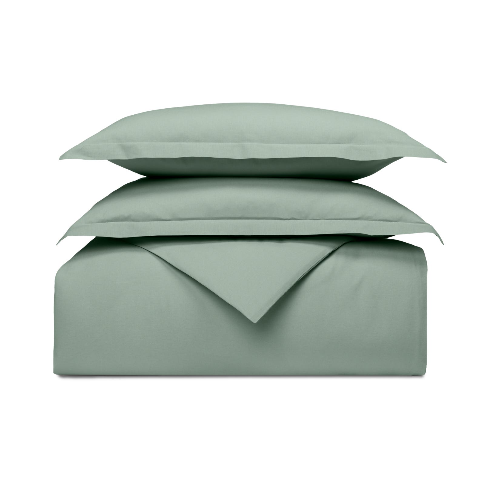 Set di biancheria da letto piegato verde chiaro