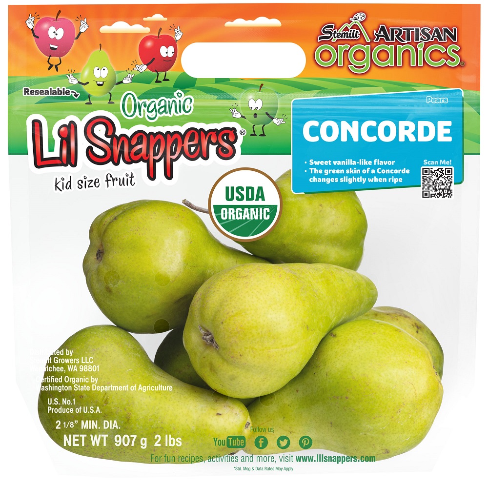 Stemilt Growers Releases Redesigned Pouch Bags for Organic Apples