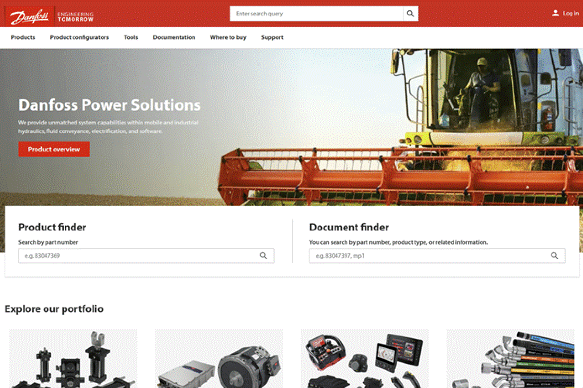 Product Configurators in menu