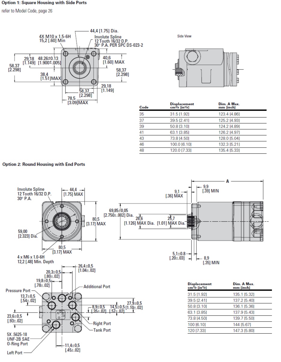 Series 5 Steering Drawing Spec