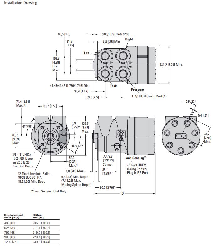 Series 25 Steering Drawing