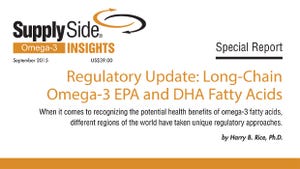 Report: Regulatory Update, Long-Chain Omega-3 EPA and DHA Fatty Acids