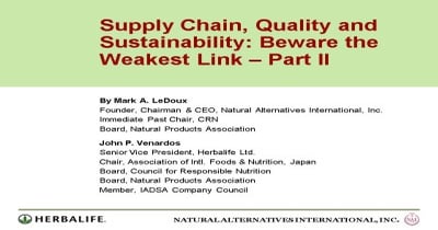 Slide Show Dietary Supplement Cgmp Best Practices