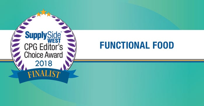 Functional foods finalists for 2018 SupplySide CPG Editor’s Choice Award - image gallery