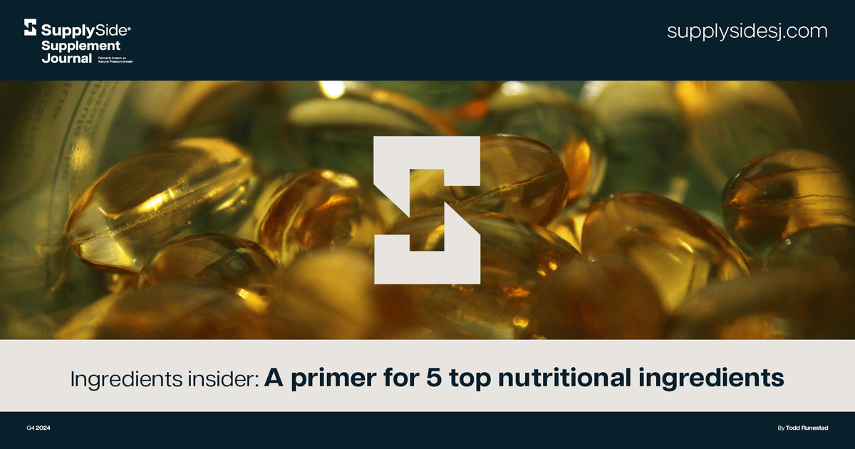 5 top ingredients for nutritional supplement development