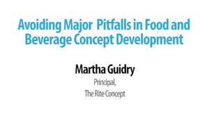Avoiding Major Pitfalls in Food and Beverage Concept Development