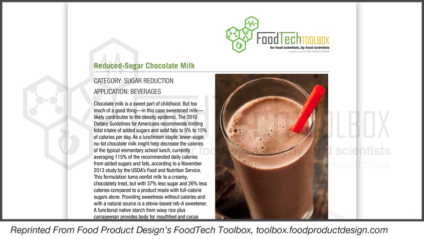 Reduced-Sugar Chocolate Milk