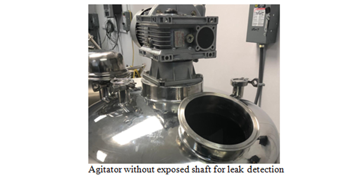 Agitator without exposed shaft for leak detection.png